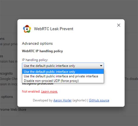 leak prevent chrome|WebRTC Control